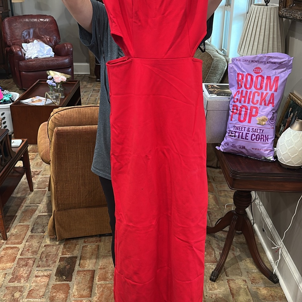 Lulu's Vibrant Red Maxi Dress